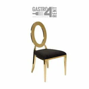 Krzesło weselne glamour  Open-back czarne