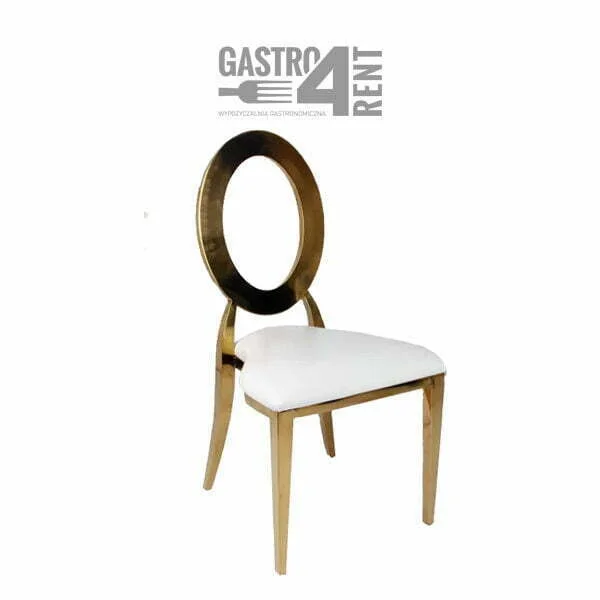 Krzesło weselne glamour  Open-back białe