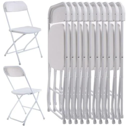 Krzesło składane Białe Polyfold